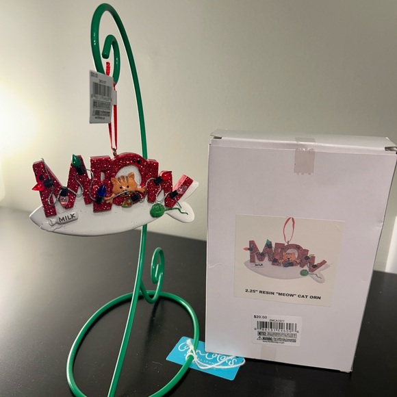 Cat “Meow” Christmas Ornament by KSA, Inc - Picture 2 of 4